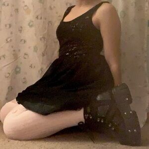 dELiA*s Black Sequin Dress